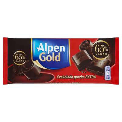 ALPEN GOLD CZEKOLADA 90G EXTRA GORZKA 65%
