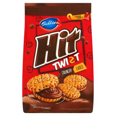 BAHLSEN HIT TWIST 120G CRUNCHY CHOCO