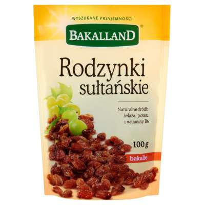 BAKALLAND RODZYNKI SUŁTAŃSKIE 100G