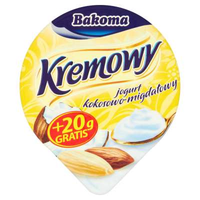 BAKOMA KREMOWY KOKOS-MIGDAŁ 150G