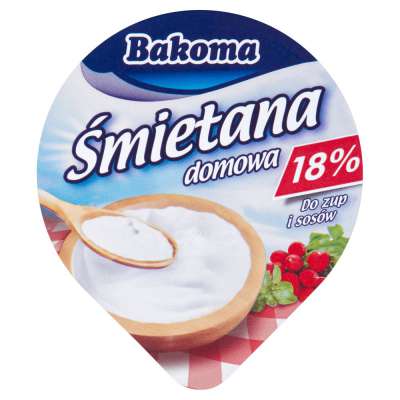 BAKOMA ŚMIETANA 175ML DOMOWA 18%