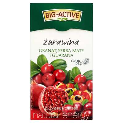 BIG ACTIVE 20SZT ŻURAWINA/GRANAT/YERBA MATE/GUARANA