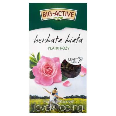 BIG ACTIVE 50G BIAŁA Z PŁATKAMI RÓŻY LIŚĆ