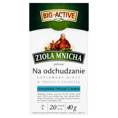 BIG ACTIVE ZIOŁA MNICHA ODCHUDZANIE 40G