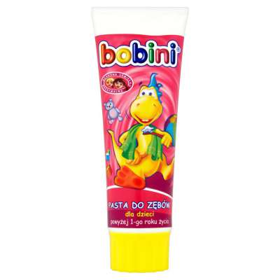 BOBINI PASTA 75ML OWOCOWA +SZCZOTECZKA