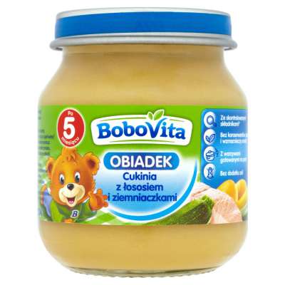 BOBOVITA DANIE 125G CUKINIA/ŁOSOŚ/ZIEMNIAKI