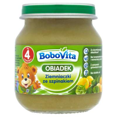 BOBOVITA DANIE 125G ZIEMNIAKI/SZPINAK