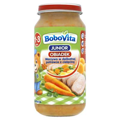 BOBOVITA DANIE 250G WARZYWA/CIELĘCINA