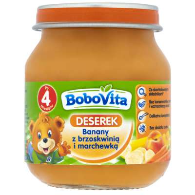 BOBOVITA DESER 125G BANAN BRZOWKWINIA