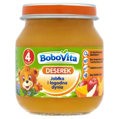 BOBOVITA DESER 125G JABŁKA/ŁAG.DYNIA