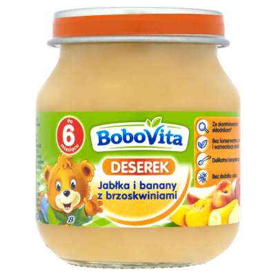 BOBOVITA DESER 125G JABŁKA/BANANY/BRZOSKWINIE