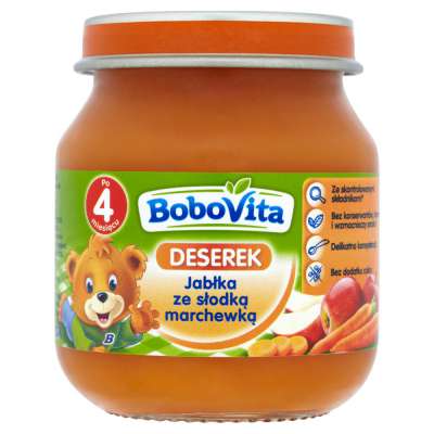 BOBOVITA DESER 125G JABŁKA/MARCHEWKA