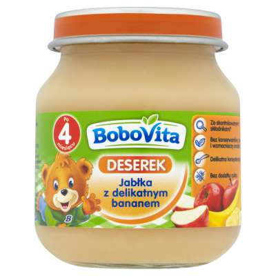 BOBOVITA DESER 125G JABŁKO/DELIK. BANAN