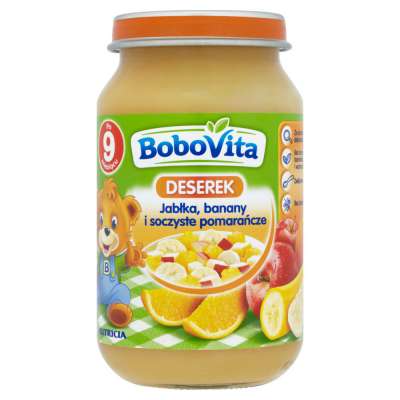 BOBOVITA DESER 190G JABŁKA/BANANY/POMARAŃ.