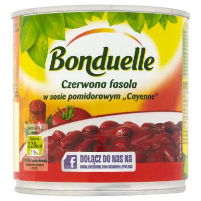 BONDUELLE FASOLA 425ML W POMIDORACH
