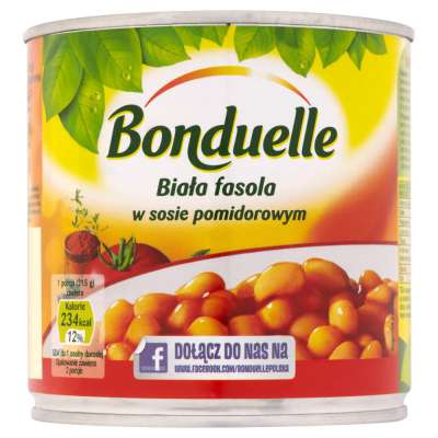 BONDUELLE FASOLA BIAŁA W POMIDORACH 425ML