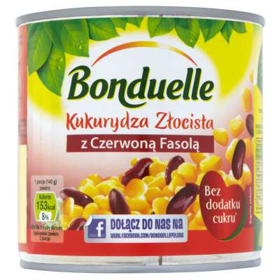 BONDUELLE KUKURYDZA CZERWONĄ FASOLĄ 425ML