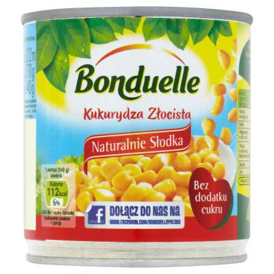 BONDUELLE KUKURYDZA SŁODKA 212ML