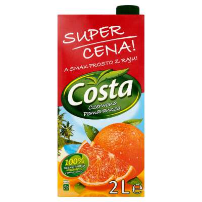 COSTA NAPÓJ CZERWONY POMARAŃCZ 2L