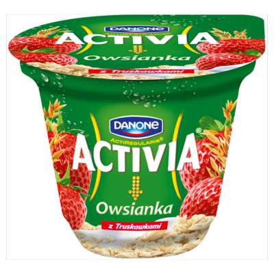 DANONE ACTIVIA OWSIANKA TRUSKAWKA 190G