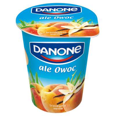 DANONE ALE OWOC BRZOSKWINIA WANILIA 370G
