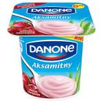 DANONE JOGURT AKSAMITNY 120G WIŚNIA