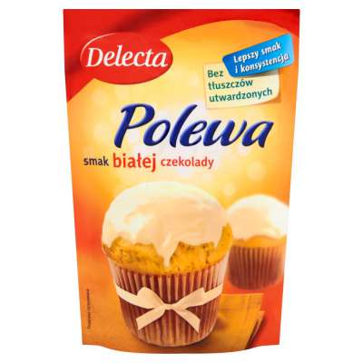 DELECTA POLEWA BIAŁA CZEKOLADA 100G