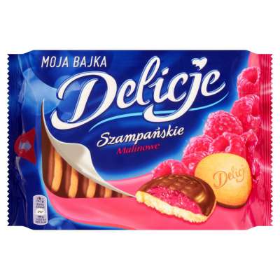DELICJE SZAMPAŃSKIE MALINOWE 294G