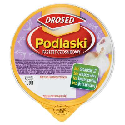 DROSED PASZTET PODLASKI CZOSNKOWY 100G