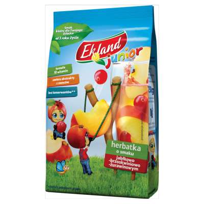 EKOLAND HERBATA JUNIOR JAB/BRZ/ŻUR.250G