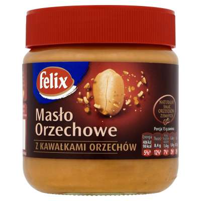 FELIX MASŁO ORZECHOWE Z KAWAŁKAMI ORZECHÓW 350G