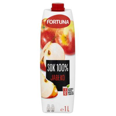 FORTUNA SOK 100% JABŁKO 1L