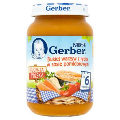 GERBER BUKIET WARZYW Z RYBĄ 190G