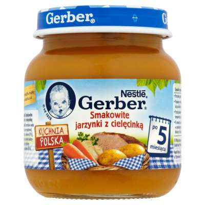 GERBER DANIE 130G JARZYNKI/CIELĘCINA