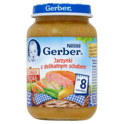 GERBER DANIE 190G WARZYWA/DELIK. SCHAB