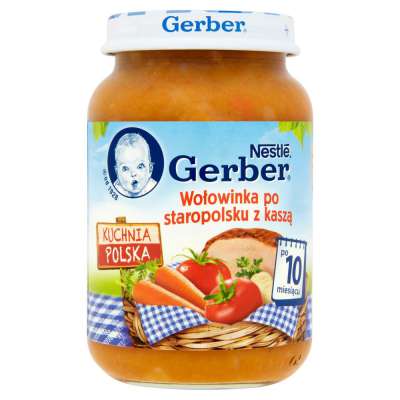 GERBER DANIE 190G WOŁOWINA P/STAROPOL/KASZA