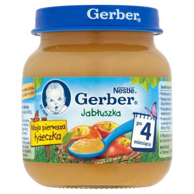 GERBER DESER 130G JABŁKA B/CUKRU