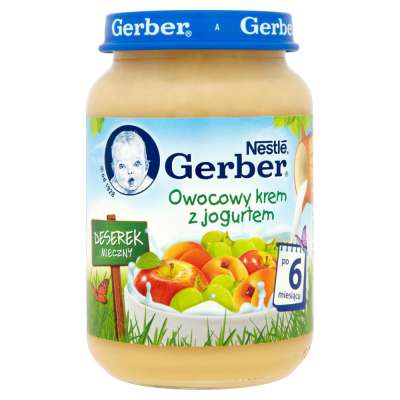 GERBER DESER 190G OWOCOWY KREM Z JOGURTEM