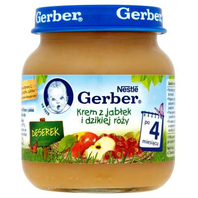 GERBER DESER JABŁKO DZIKA RÓŻA 130G