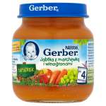 GERBER JABŁKA MARCHEW WINOG.125G