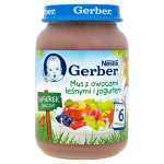 GERBER MUS 190G OWOCE LEŚNE JOGURT