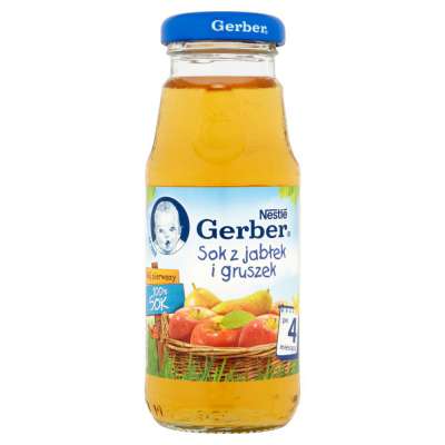 GERBER SOK 175ML JABŁ/GRUSZKA