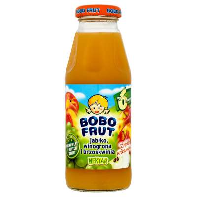 GERBER SOK 300ML BOBOFR. JABŁ/WINOGR/BRZOS.