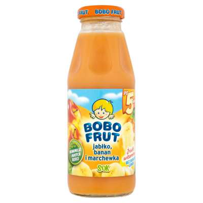 GERBER SOK 300ML BOBOFR. MARCHEW/BANAN/JABŁ