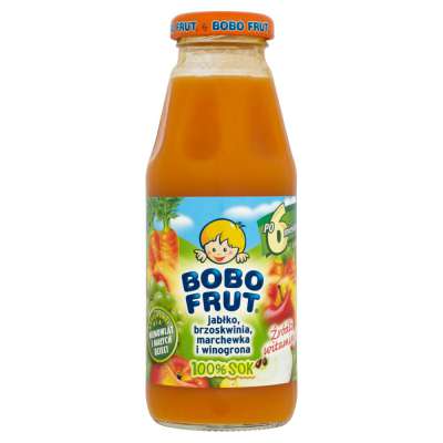 GERBER SOK 300ML BOBOFR. MARCHEW/JABŁ/BRZOS.