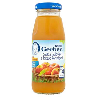 GERBER SOK JABŁKO BRZOSK.175ML