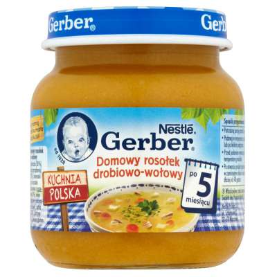 GERBER ZUPA 130G ROSOŁEK DROBIOWO-WOŁOWY