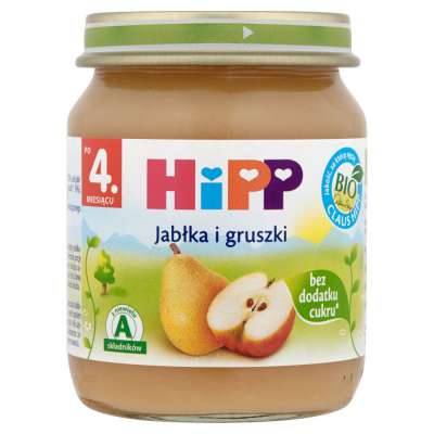 HIPP DESER 125G JABŁ/GRUSZKA