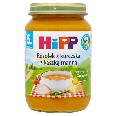 HIPP ZUPA 190G ROSOŁEK KURCZAK Z MANNĄ