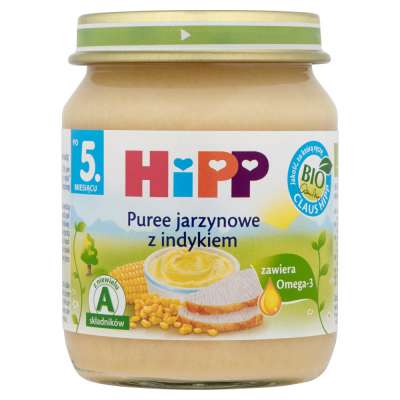 HIPPO PUREE JARZYNKA INDYK 125G
